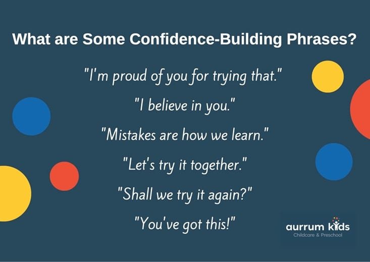 What are some confidence-building phrases?
