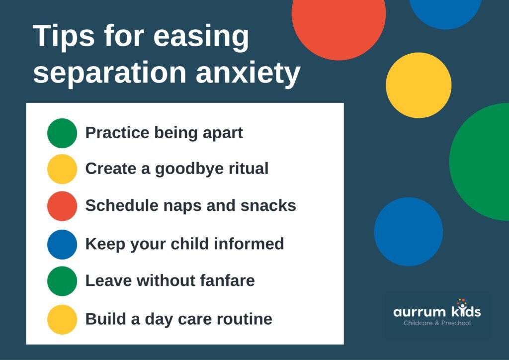 Tips for easing separation anxiety